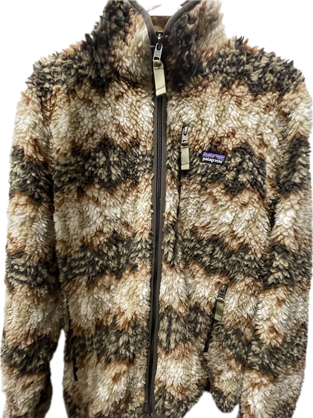 Patagonia Eaden Retro Khaki Retro-X Pile Cardigan Southwest Aztec